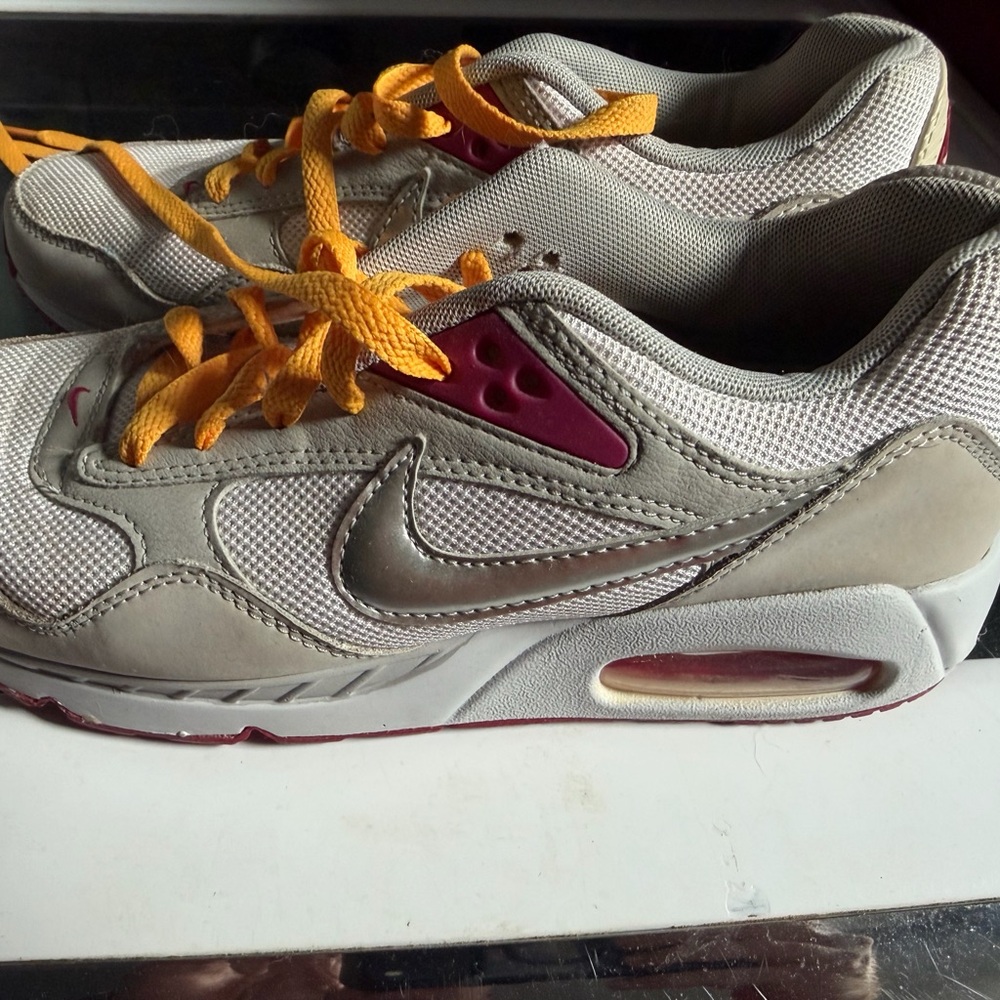 Nike Beige and Orange Athletic Shoes